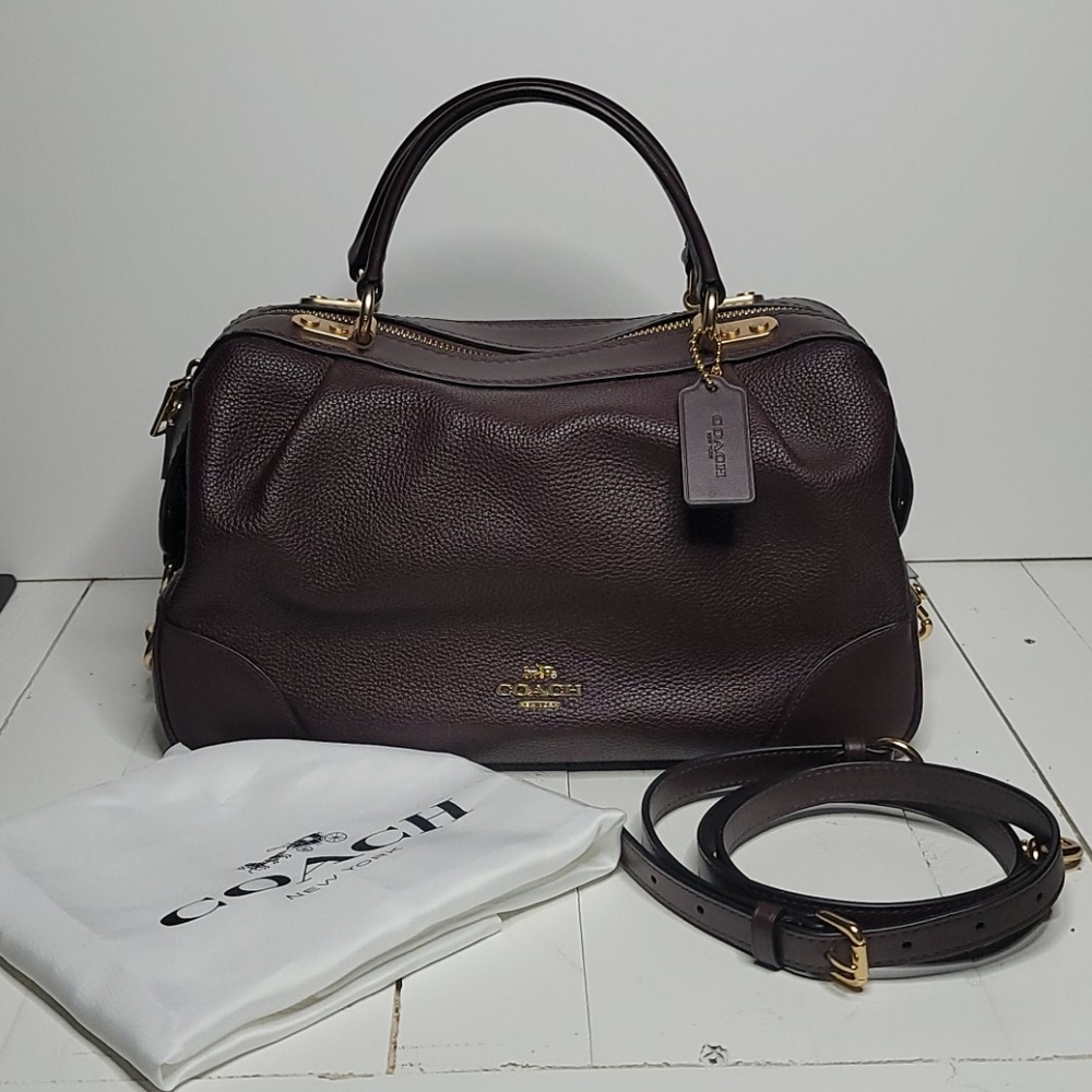 Leather Coach Lane Satchel